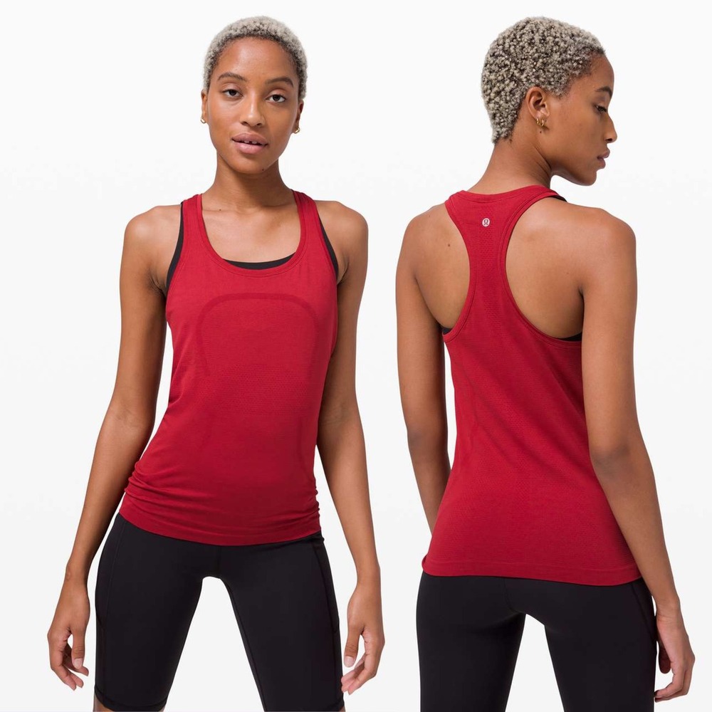 Lululemon Swiftly Tech Racerback 2.0 Tank Top Prep Red, Size 4 or XS (W1CR1S)